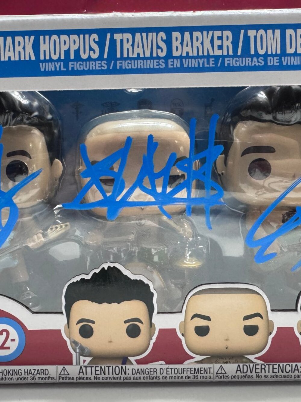 FUNKO POP! BLINK-182 #3PK Signed by all three bandmembers RARE COA AUTHENTIC